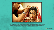 • First, make sure that your makeup artist has worked with Asian brides before. Asian brides have a more olive or yel...