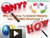 Why and How To Submit Website Into The Web Directories