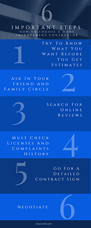 6 Important Steps on How to Choose A Home Improvement Contractor