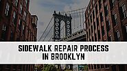 Sidewalk repair process in Brooklyn