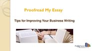 Tips for Improving Your Business Writing