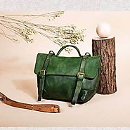 Mondani Green Tea Crossbody Leather Handbag for Women