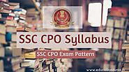 SSC CPO Syllabus Exam Pattern Download SSC CPO Syllabus PDF
