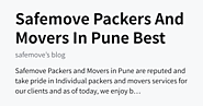 Safemove Packers And Movers In Pune Best Services - safemove’s blog