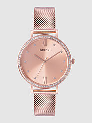 Buy GUESS Women Rose Gold Toned Analogue Watch W1154L2 - Watches for Women 11035964 | Myntra