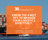 Know the 4 Best Tips to Manage your Logistics Effectively