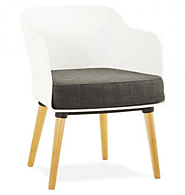 Comfortable Grey and White Dining Chairs | Briggs and Jones