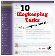 10 Blogkeeping Tasks that Anyone Can Do