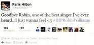 Paris Hilton "vdes" këngëtarin Robbie Williams