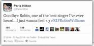 Mesajul INCREDIBIL al lui Paris Hilton despre moartea actorului Robin Williams! A făcut o GAFĂ URIAŞĂ