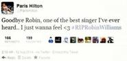 Paris Hilton, ngatërron Robin me Robbie, këngëtarin