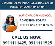 Open School admission in Delhi for Open school 10th / 12th admission form 2021-2022 last date