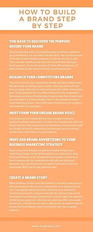 how to build a brand step by step