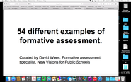 54 Different Examples of Formative Assessment