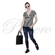 Passero Textured Jersey Top | Smart Top For Working Women & Girls