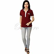 Passero Polo Neck Womens Tee Shirt | Sports Wear Tee Shirt For Women