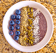 Blueberry Smoothie Breakfast Bowl Recipe | Superfood Breakfast Bowl