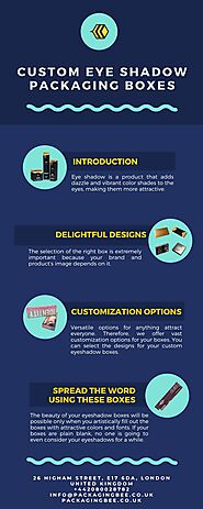 Custom Eye Shadow Packaging Boxes