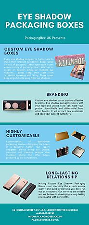 Custom Eye Shadow Packaging Boxes