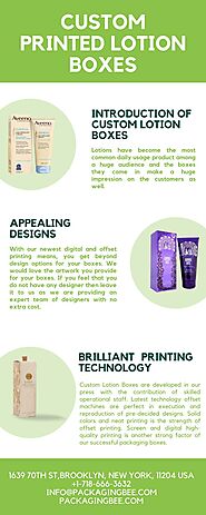 Custom Printed Lotion Boxes