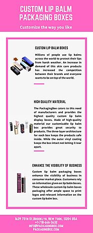 Custom Printed Lip Balm Packaging Boxes