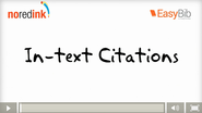 How Do You Teach In-text Citations?