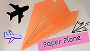 How to make a paper airplane - Origami paper plane