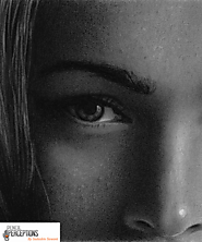 How to draw a realistic eye - Megan Fox eye sketch