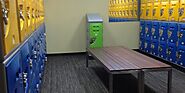Locker Cabinets Designed with Shelves for Maximum Space