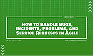 How to handle Bugs, Incidents, Problems, and Service Requests in Agile | H2kinfosys Blog