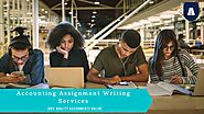 Accounting Assignment Writing Services - 100% Quality Assignments Online