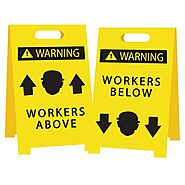 Warning Workers Floor Stand | Sydney Roof & Building Supplies