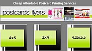 Cheap Affordable Postcard Printing Services