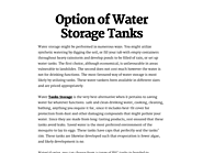 Tanks Storage, Mixing Tanks