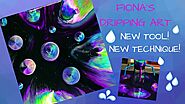 (359) Fiona's DRIPPING fluid art ~ Galaxy ~ Acrylic pour painting ~ Satisfying art