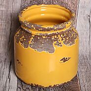 Shop Online Rustic Flower Pot from Teak Tale Home Decors.