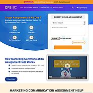 Marketing Communication Assignment Help- Crazyforstudy.com