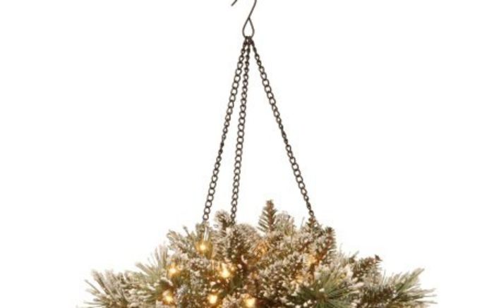 Lighted Christmas Hanging Baskets with Lights for Outdoor or Indoor Use ...