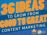 36 Ideas To Grow From Good To Great Content Marketing