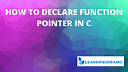 How to Declare Function Pointer in C - LearnProgramo