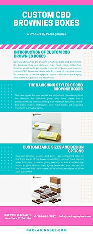 Custom Printed CBD Brownies Boxes