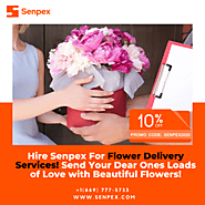 Hire Senpex For Flower Delivery Services! Send Your Dear Ones Loads Of Love With Beautiful Flowers!