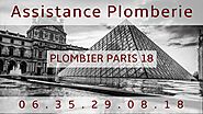 Plombier Paris 18 - Intervention de qualité - Déplacement 39€