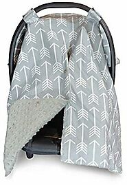 2 in 1 Carseat Canopy and Nursing Cover Up with Peekaboo Opening