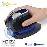 Delux M618X Wireless Vertical Gaming Mouse | Shop For Gamers