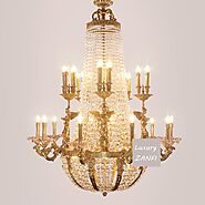 luxury gold empire chandelier