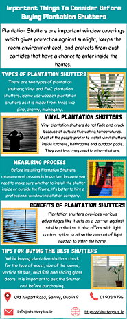 Important Things To Consider Before Buying Plantation Shutters