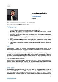 Biography of Jean-Francois Ott by Jean-Francois Ott - Issuu