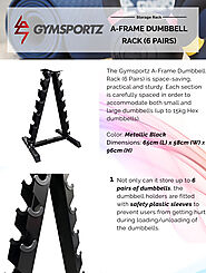 A-FRAME DUMBBELL RACK (6 PAIRS)