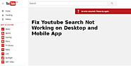 Fix Youtube Search Not Working No Results Found